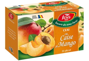 Ceai cu caise si mango (20 pliculete) Fares - 40 g imagine produs 2021 Fares